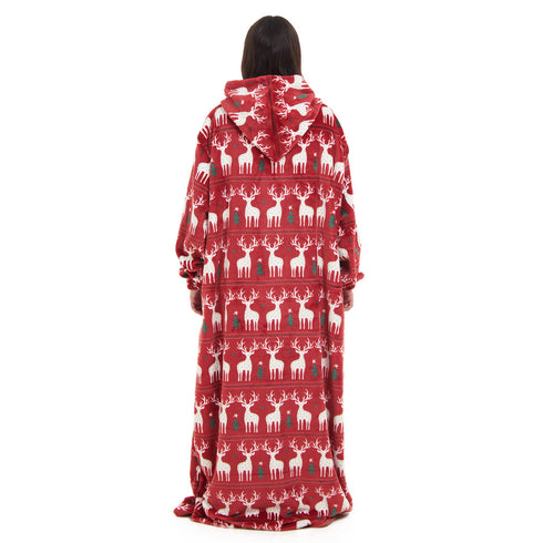 Snuggs Wearable Blanket Monk Red Christmas